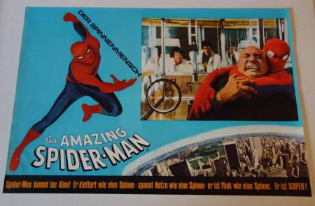 Spiderman der Spinnenmensch originales deutsches Fotobust-Set